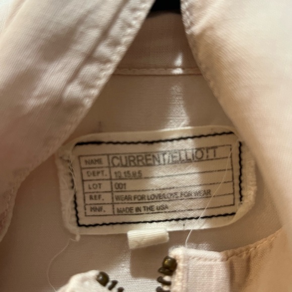 Current/Elliott Battalion Jacket light blush pink color - Picture 3 of 5